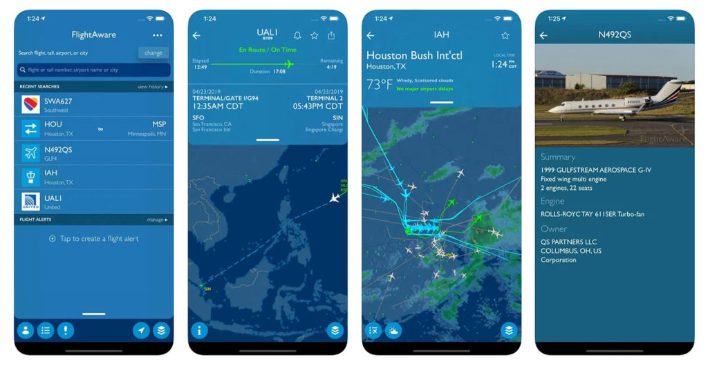 flightaware-aplikacia